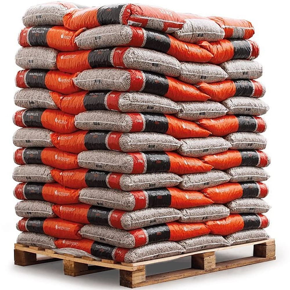 Granulés HEIZFUXX rouge EN+ A1 — Palette 65 sacs x 15kg